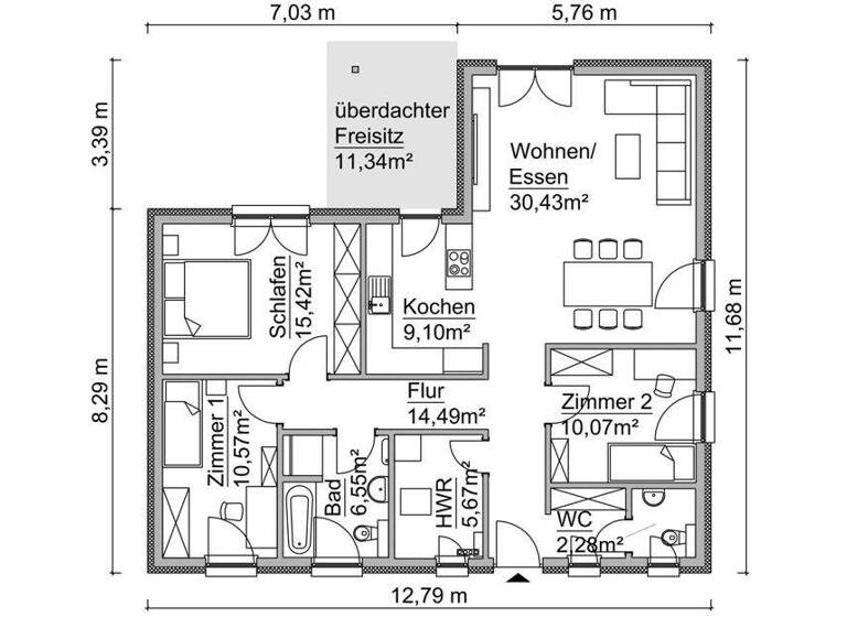 Bungalow zum Kauf 415.440 € 4 Zimmer 115,9 m² 749 m² Grundstück Hermsdorf 07629