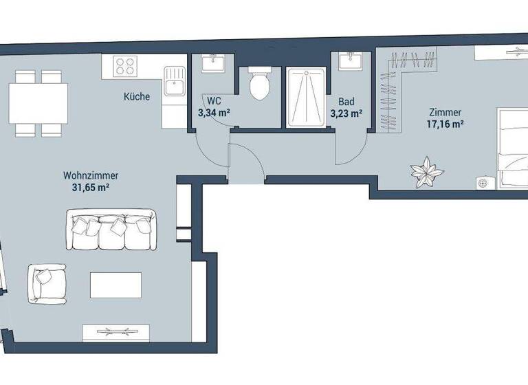Wohnung zum Kauf 330.000 € 2 Zimmer 61 m² EG Halbgasse Wien,Neubau 1070