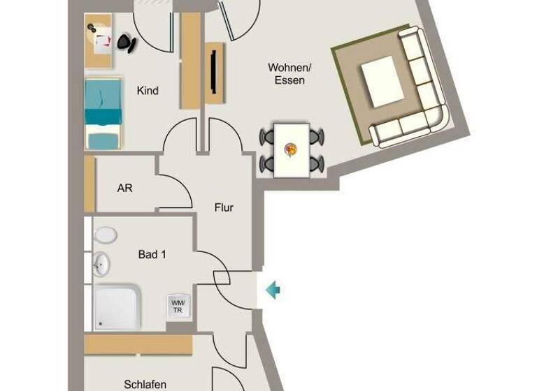 Wohnung zur Miete 1.215 € 3 Zimmer 92,7 m² EG frei ab 01.05.2026 Johann-Wilhelm-Lindlar-Straße 24 Gladbach Bergisch Gladbach 51465
