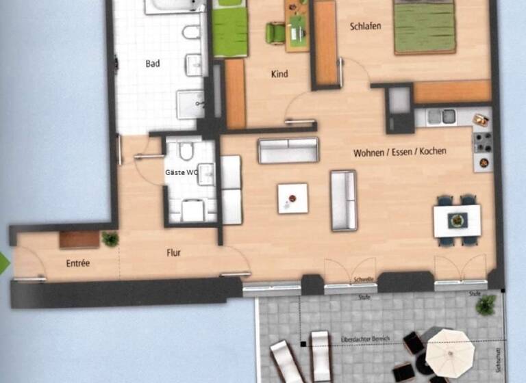 Wohnung zum Kauf 620.000 € 3 Zimmer 105 m² 1. Geschoss Muggenhof Nürnberg 90429