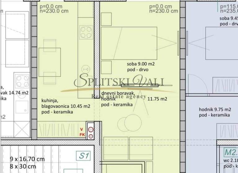 Studio zum Kauf 197.280 € 1 Zimmer 42 m² Split