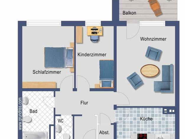Wohnung zum Kauf provisionsfrei 221.000 € 3 Zimmer 75 m² EG Kalk-Mülheimer Straße 407 Mülheim Köln 51065