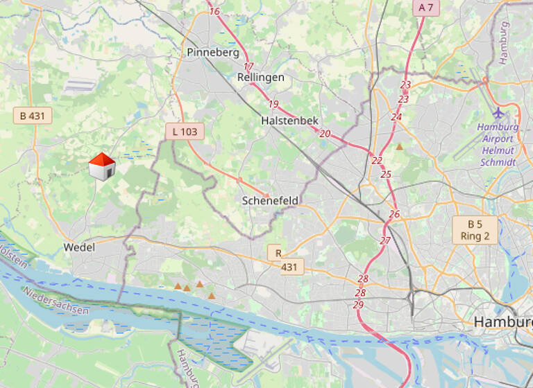 Grundstück zum Kauf 550.000 € 1.733 m²<br/>Grundstück Wedel 22880