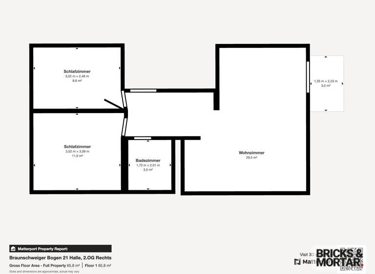 Wohnung zum Kauf 140.000 € 3 Zimmer 62,4 m²<br/>Wohnfläche 2.<br/>Geschoss Westliche Neustadt Halle 06126