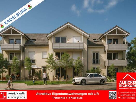 Wohnung zum Kauf - Erstbezug 465.000 € 3 Zimmer 100 m² 1. Geschoss Kadelburg Küssaberg-Kadelburg 79790