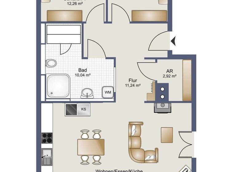 Wohnung zum Kauf 399.000 € 3 Zimmer 89,7 m² Kappeln / Olpenitz 24376