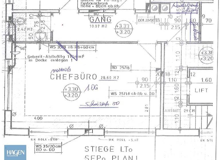 Bürofläche zur Miete 500 € 1 Zimmer 28,6 m² Bürofläche Meiningen 6812