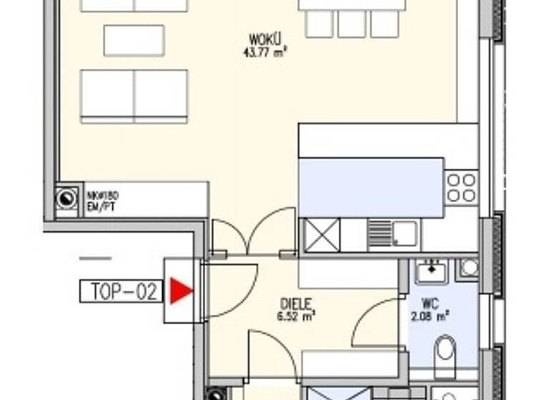 Wohnung zur Miete 1.469 € 2 Zimmer 79 m² EG Hockegasse 81 Wien 1180