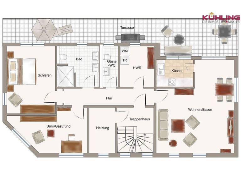 Penthouse zum Kauf 398.000 € 3 Zimmer 102,8 m² Vechta 49377