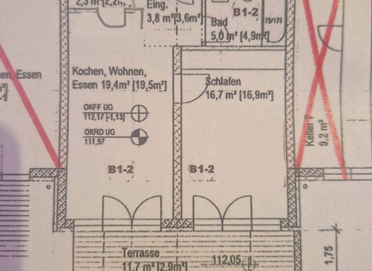 Wohnung zur Miete 1.200 € 2 Zimmer 51 m² Geschoss -1/2 frei ab sofort Pfarrer-Bechtolsheimer-Weg 6 Mombach Mainz 55120