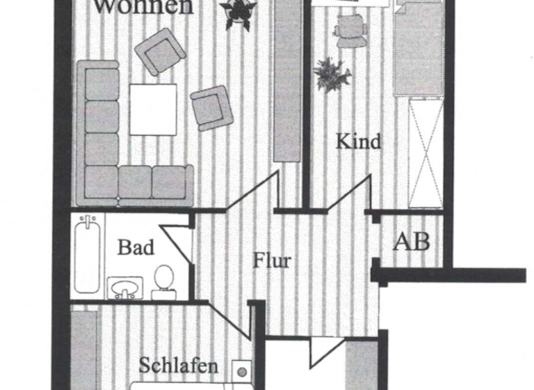 Wohnung zum Kauf 430.000 € 3 Zimmer 65 m² 2. Geschoss Uhlenhorst Hamburg 22085