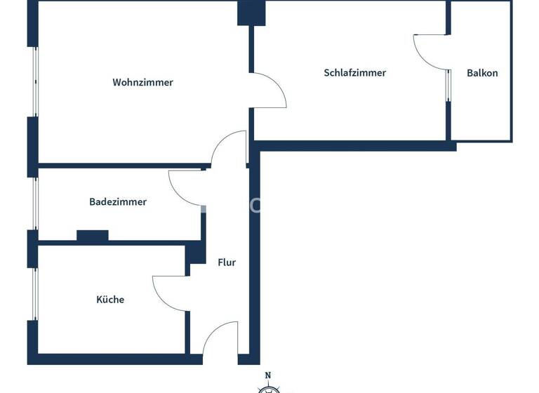 Wohnung zum Kauf 95.000 € 2 Zimmer 50 m² 2. Geschoss Zwenkau 04442