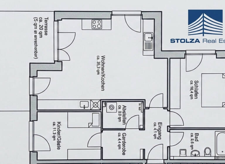 Wohnung zum Kauf 485.000 € 3 Zimmer 87,8 m² Buxtehude 21614