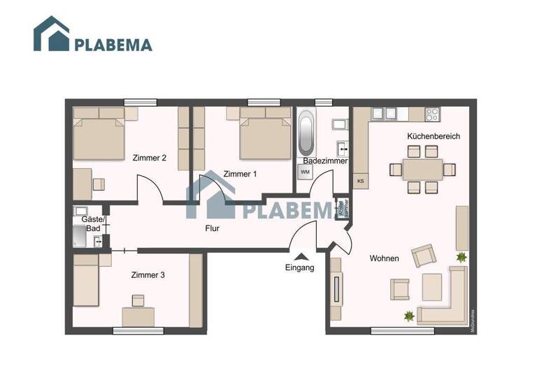 Wohnung zur Miete 1.470 € 4 Zimmer 105 m² 4. Geschoss frei ab 01.03.2026 Wismarsche Straße 216 Lewenberg Schwerin 19053