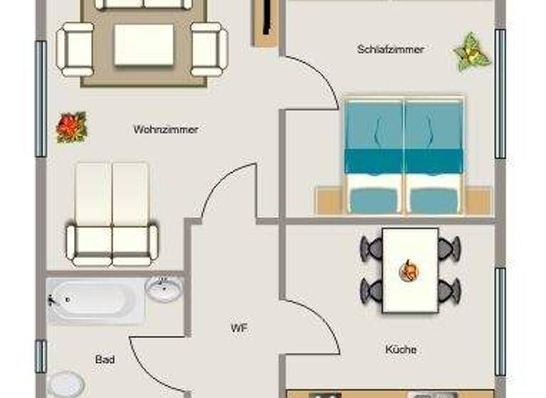 Wohnung zur Miete 444 € 2,5 Zimmer 51 m² 1. Geschoss Rheinstahlstraße 2 Brassert Marl 45768