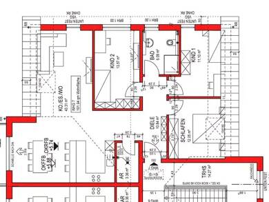 Wohnung zur Miete - Erstbezug 1.260 € 4 Zimmer 101 m² Geschoss 2/2 frei ab 01.08.2025 Beckingen Beckingen 66701