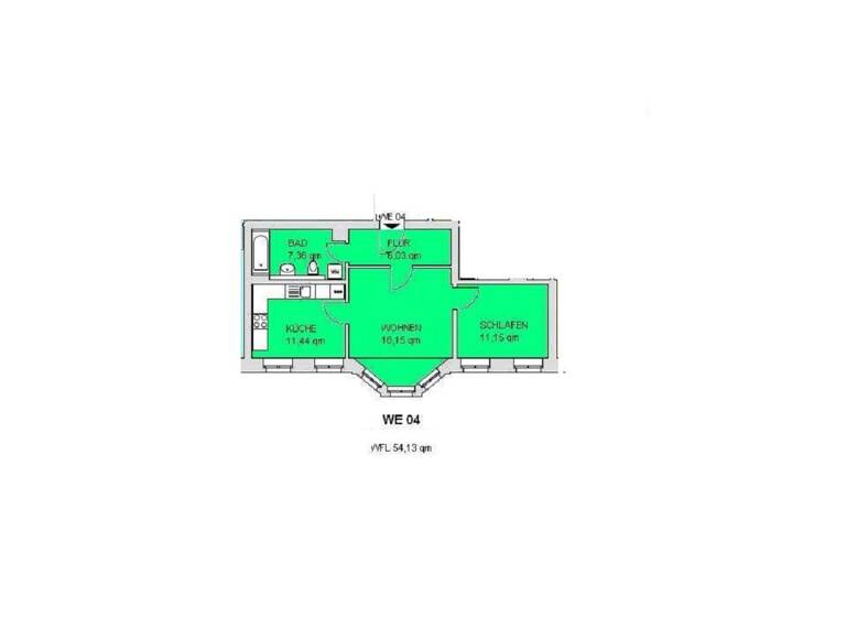 Wohnung zum Kauf 200.000 € 2 Zimmer 54 m² 1. Geschoss Ossietzkystraße 30 Schönefeld-Abtnaundorf Leipzig 04347