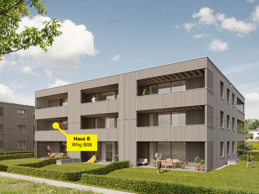 Terrassenwohnung zum Kauf - Erstbezug 562.500 € 3 Zimmer 74,4 m² 1. Geschoss Weidenweg Dornbirn 6850