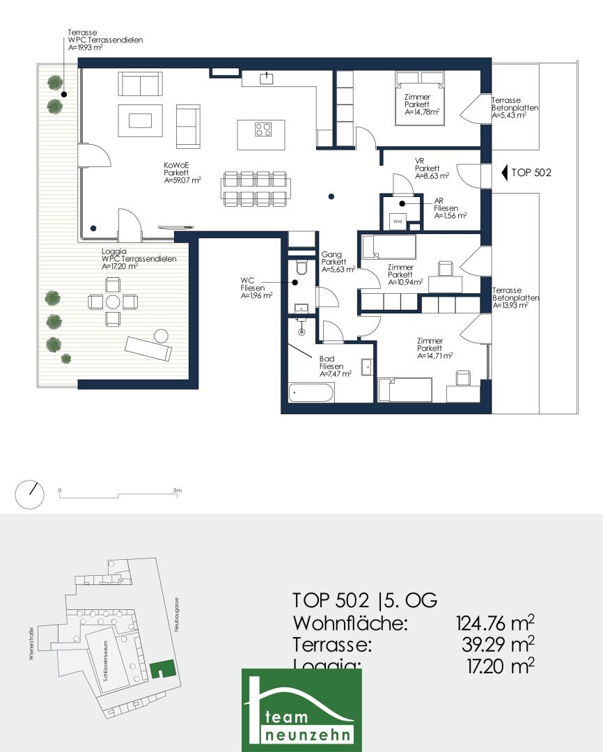 Wohnung zur Miete 1.677 € 4 Zimmer 124,8 m²<br/>Wohnfläche 5.<br/>Geschoss Neubaugasse 43 Lend Graz 8020