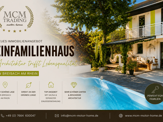 Einfamilienhaus zum Kauf 998.000 € 9 Zimmer 210,5 m² 480 m² Grundstück frei ab sofort Breisach Breisach am Rhein 79206