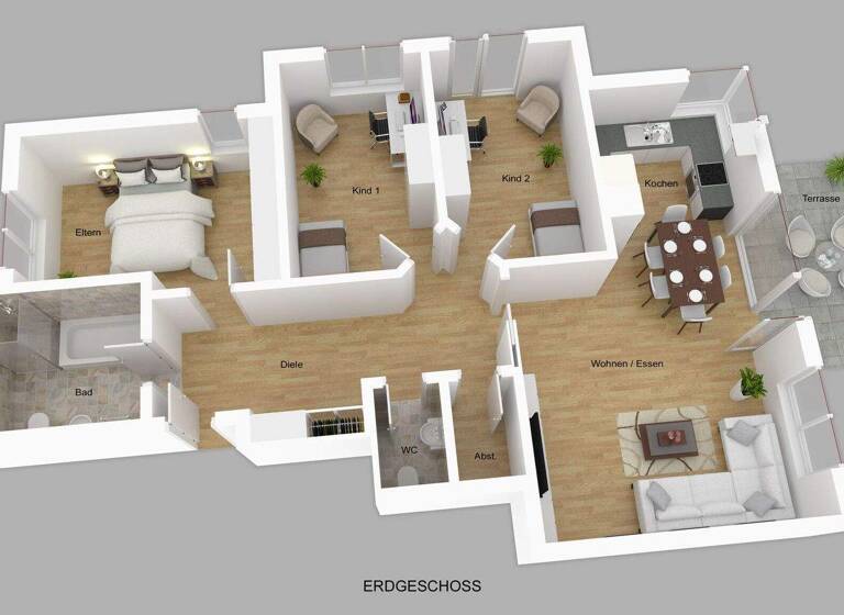 Wohnung zum Kauf 395.000 € 4 Zimmer 95,3 m² Pfullingen 72793