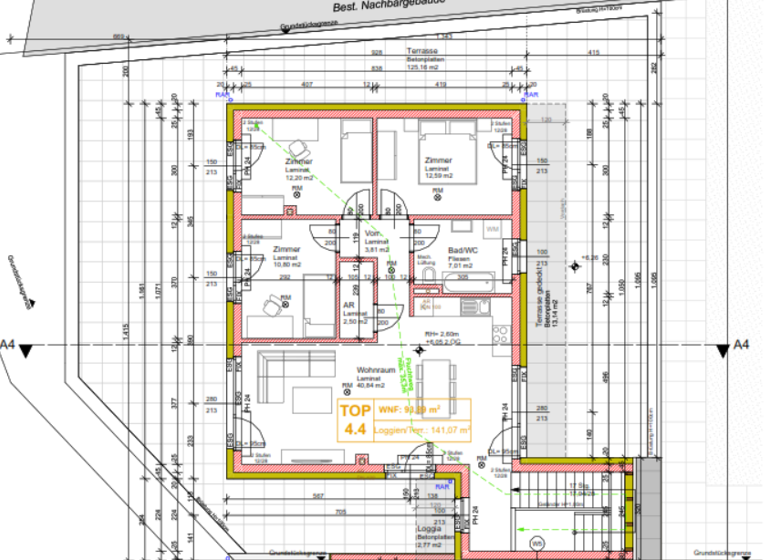 Wohnung zum Kauf 509.000 € 4 Zimmer 93,9 m² 1. Geschoss Wolkersdorf/Münichsthal 2122