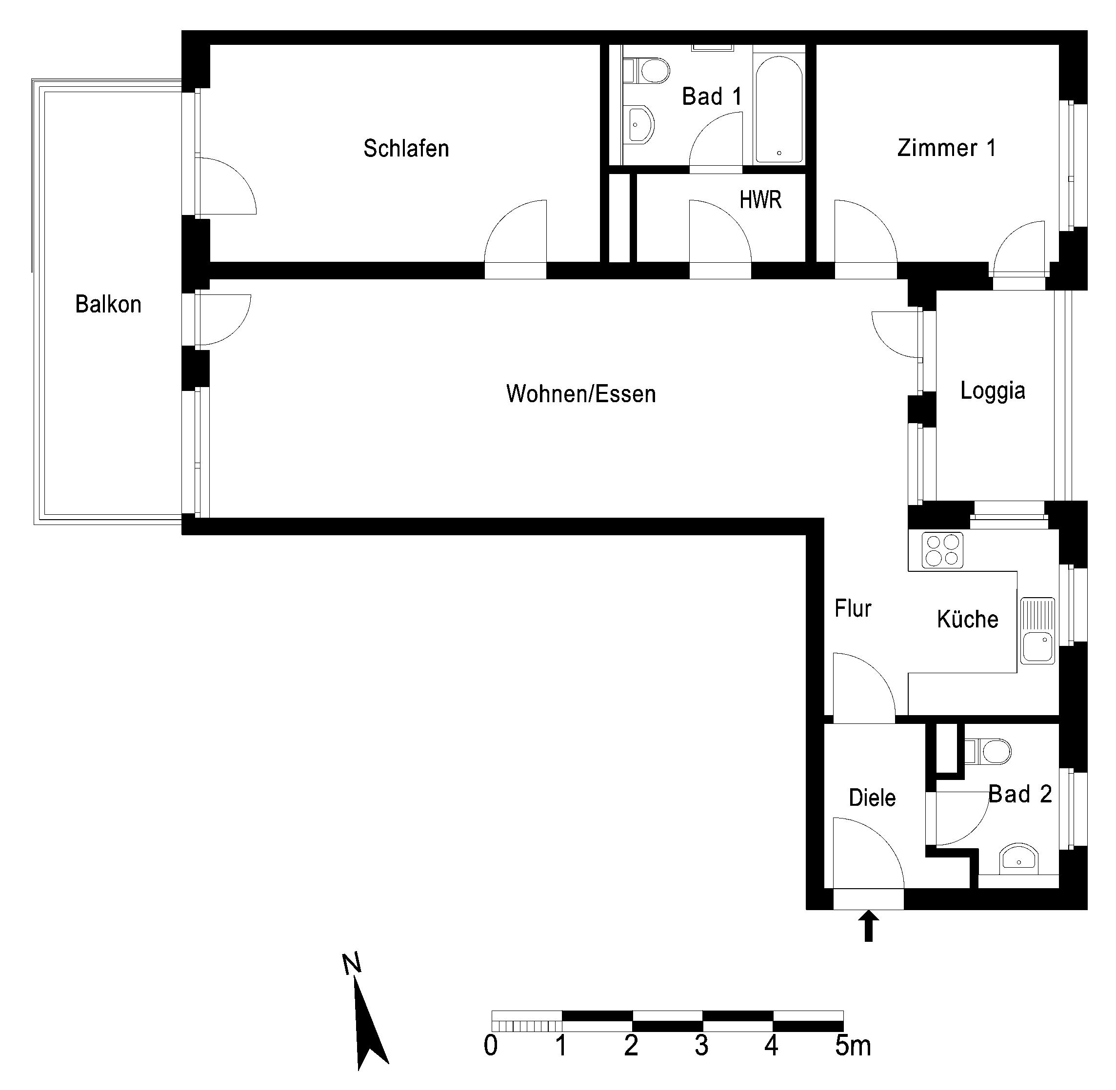 Wohnung zur Miete 1.862 € 3 Zimmer 95,8 m²<br/>Wohnfläche 3.<br/>Geschoss ab sofort<br/>Verfügbarkeit Kopenhagener Straße 101 Wilhelmsruh Berlin 13158