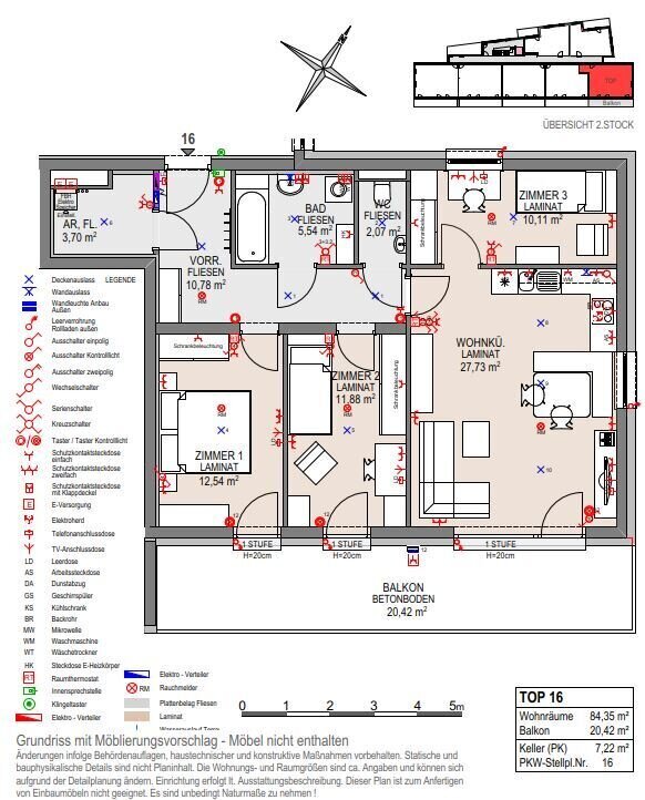 Wohnung zur Miete 949 € 4 Zimmer 84,4 m²<br/>Wohnfläche 2.<br/>Geschoss Bahnhofstraße Wieselburg 3250