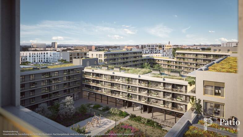 Wohnung zum Kauf provisionsfrei 398.000 € 1 Zimmer 44 m² 1. Geschoss Angela-Molitoris-Platz 1 Aubing-Lochhausen-Langwied München 81245