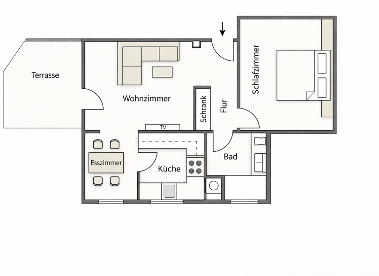Terrassenwohnung zum Kauf als Kapitalanlage geeignet 210.000 € 2,5 Zimmer 60 m² Neuendettelsauer Straße 40 Röthenbach b Schweinau Nürnberg 90449