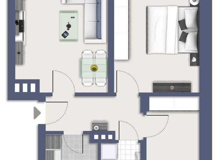 Wohnung zur Miete 376 € 3 Zimmer 59,8 m² 2. Geschoss frei ab 01.03.2026 Zeunerstraße 8 Siegmar Chemnitz 09117
