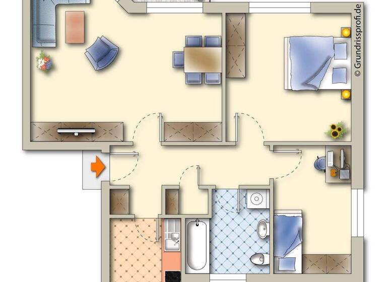 Wohnung zur Miete 695 € 3 Zimmer 75 m² Grünstraße 9 Schneverdingen 29640