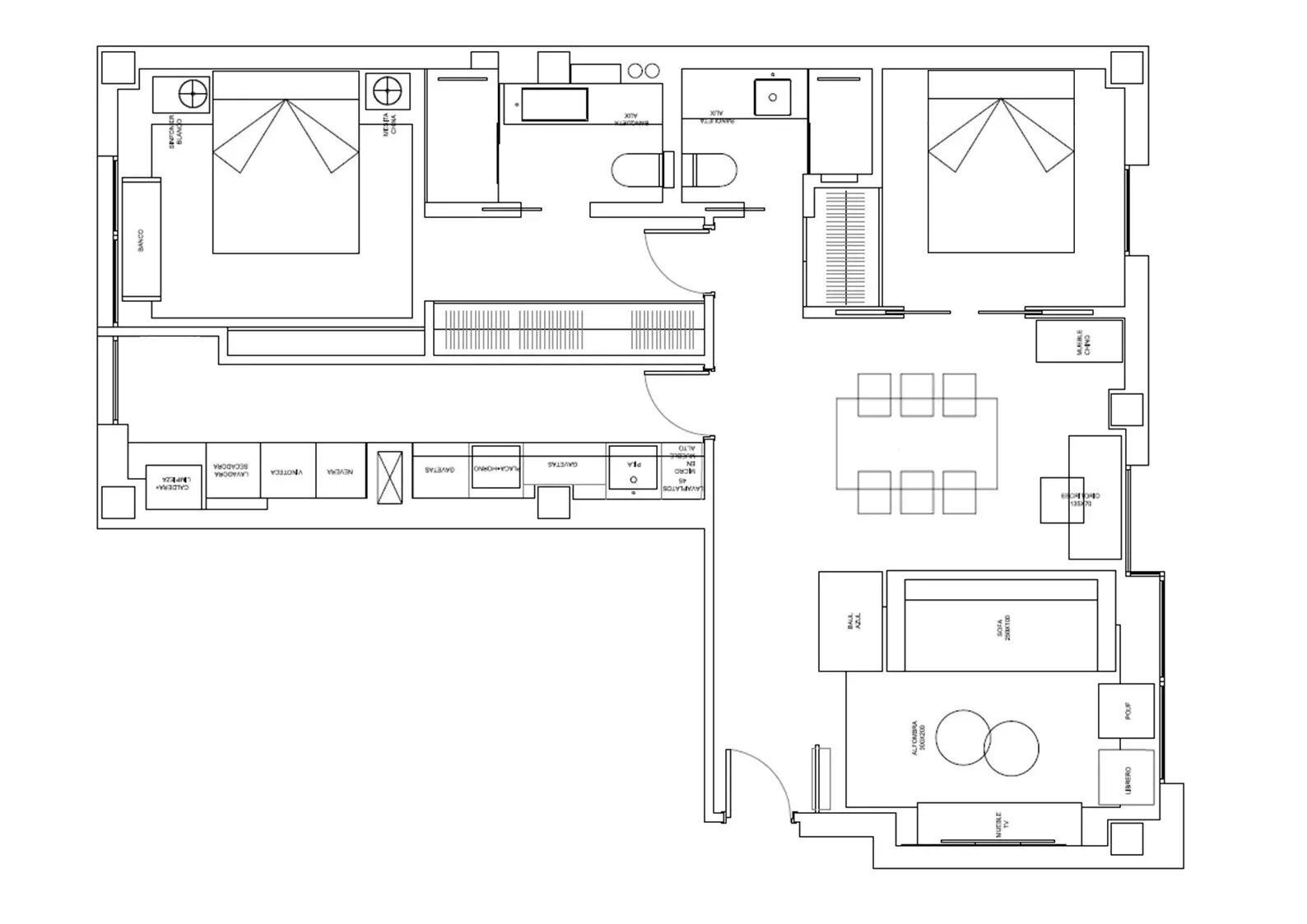 Studio zum Kauf provisionsfrei 990.000 € 115 m²<br/>Wohnfläche 1.<br/>Geschoss Madrid 28002