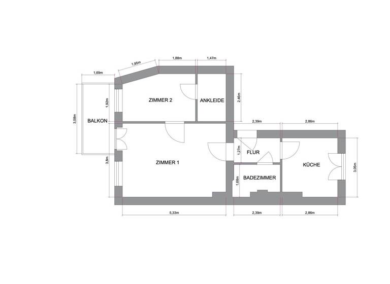 Wohnung zum Kauf 2 Zimmer 51 m² 2. Geschoss Kreuzberg Berlin 10999