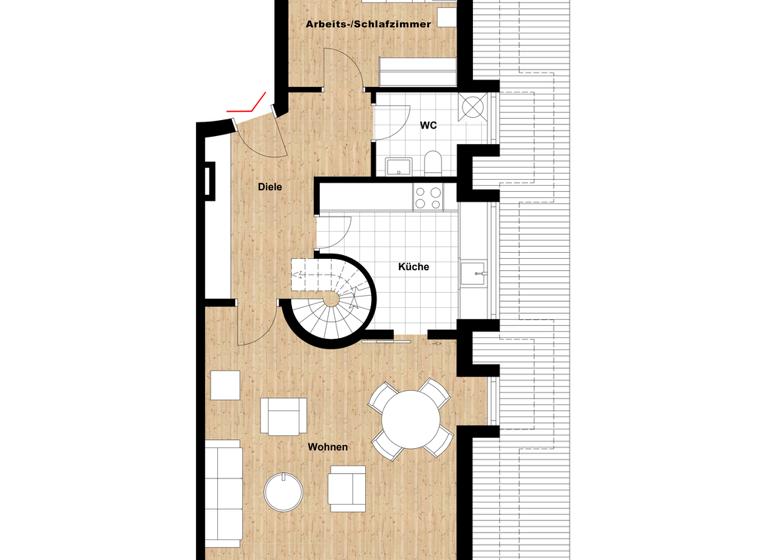 Maisonette zum Kauf 499.000 € 3 Zimmer 97 m² Mauritz Münster 48155