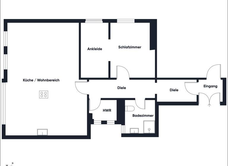 Penthouse zur Miete 2.278 € 2,5 Zimmer 82,7 m² 4. Geschoss frei ab sofort Neustadt Hamburg 20354