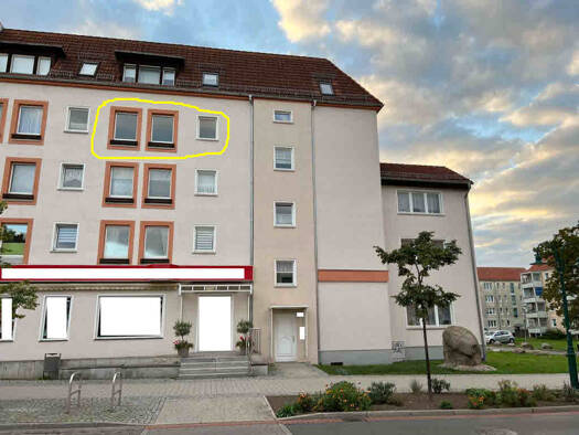 Wohnung zur Miete 549 € 3 Zimmer 67,3 m² Geschoss 3/4 frei ab sofort Marktstraße 21 Pasewalk 17309