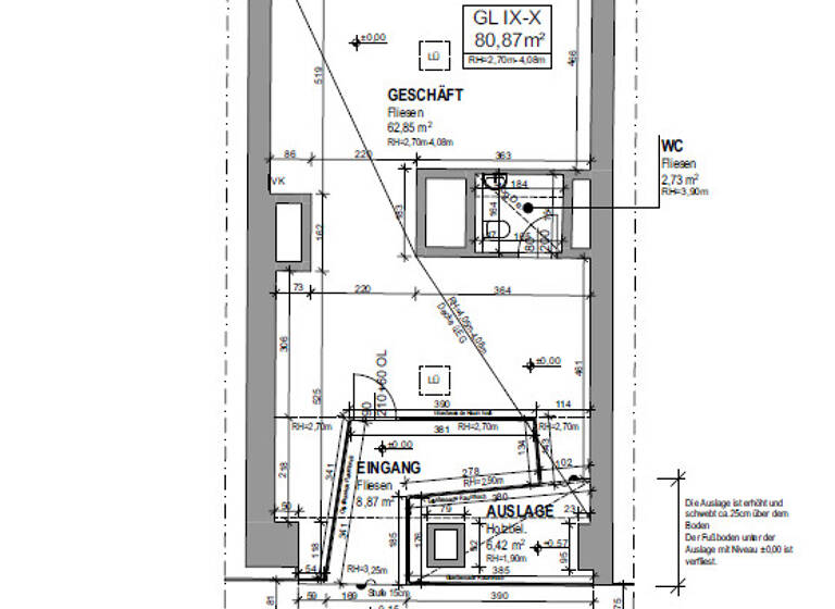 Laden zur Miete 65 € 62,6 m² Verkaufsfläche Wien 1010