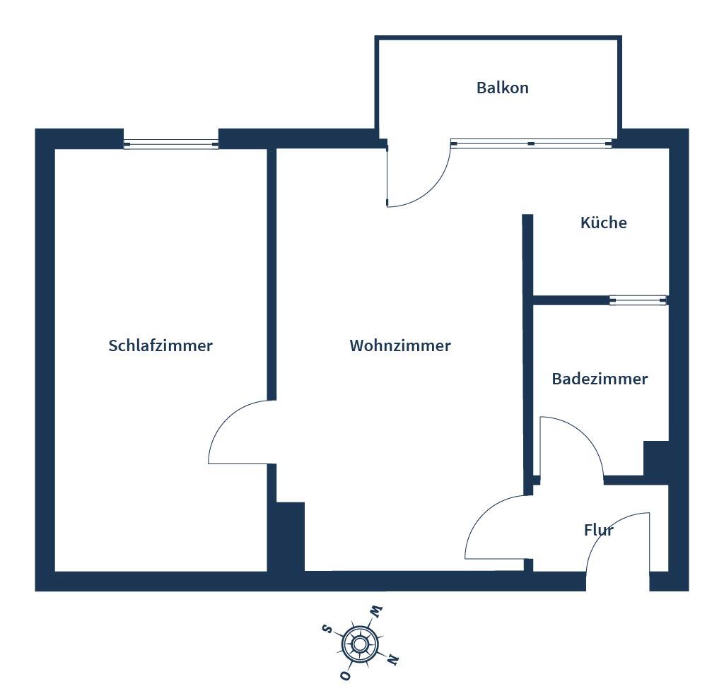 Wohnung zum Kauf 249.000 € 2 Zimmer 43 m²<br/>Wohnfläche 4.<br/>Geschoss Germering Germering 82110