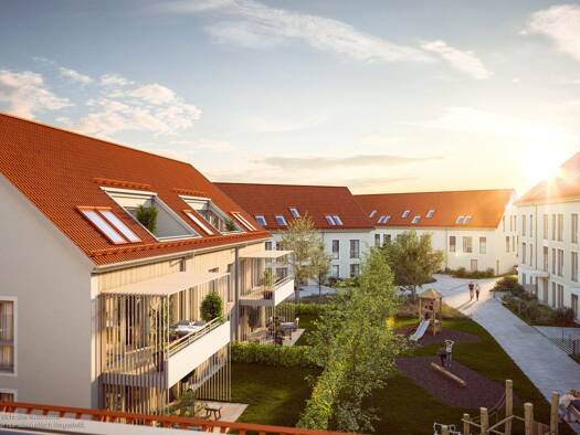 Wohnung zum Kauf - Neubau provisionsfrei 339.000 € 2 Zimmer 45 m² 1. Geschoss Siedlerstraße 17 Emmering Emmering 82275