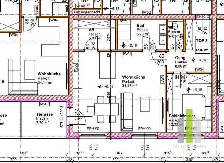 Terrassenwohnung zum Kauf - Erstbezug 313.600 € 2 Zimmer 68 m² 2. Geschoss Aigen im Ennstal 8943