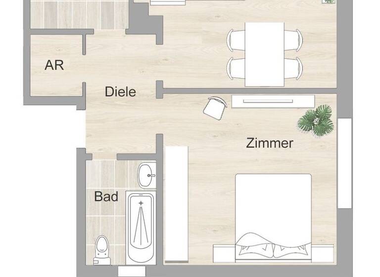Wohnung zur Miete 574 € 2 Zimmer 51,1 m² EG frei ab 16.05.2026 Kaulbachstr. 53 Holsterhausen Essen 45147