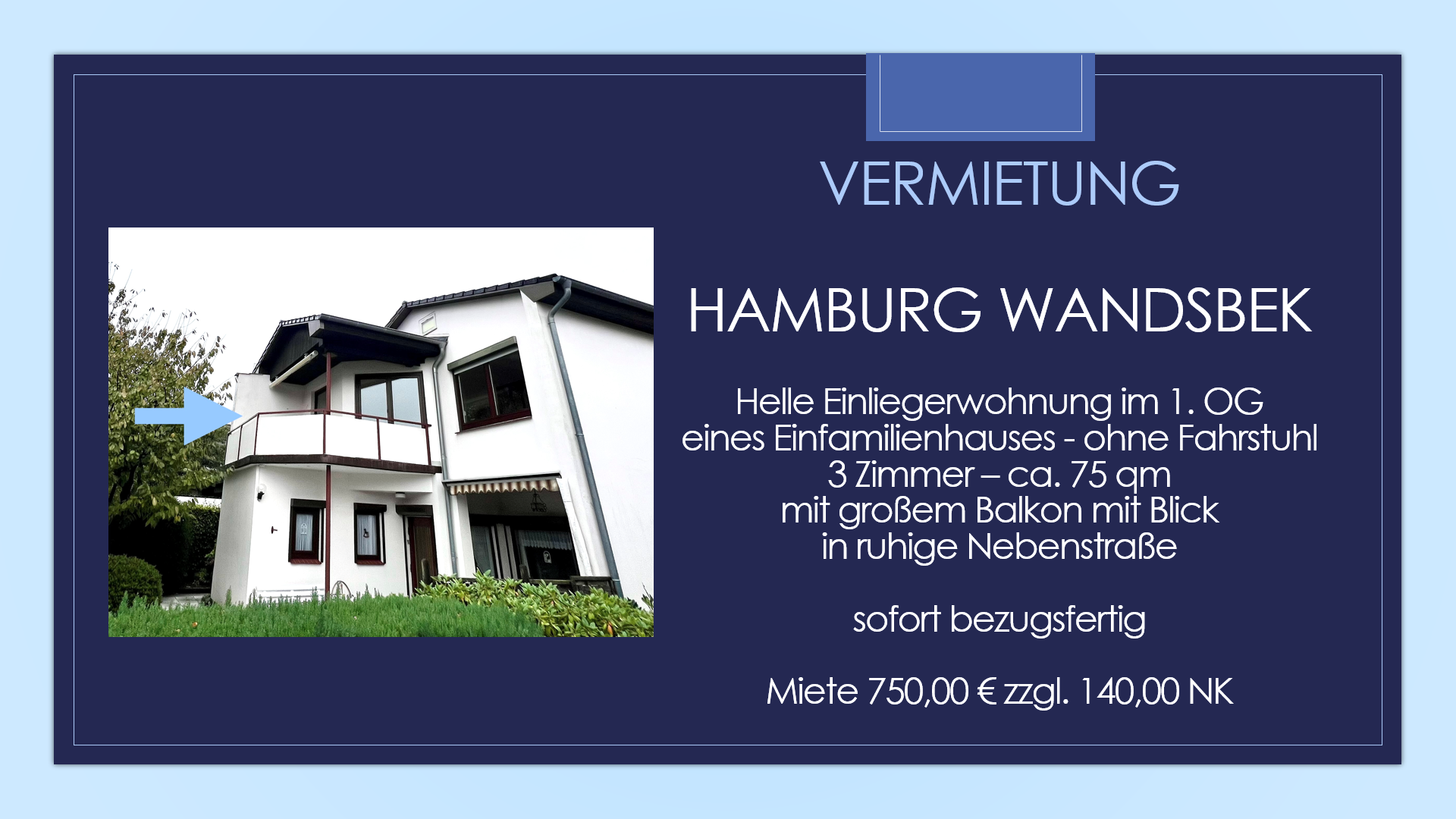 Wohnung zur Miete 750 € 3 Zimmer 75 m²<br/>Wohnfläche 1.<br/>Geschoss ab sofort<br/>Verfügbarkeit Rahlstedt Hamburg 22145