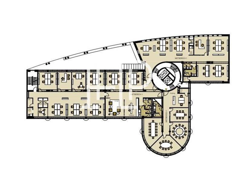 Bürogebäude zur Miete 17,50 € 2.592 m² Bürofläche teilbar ab 200 m² Hammerbrook Hamburg 20097