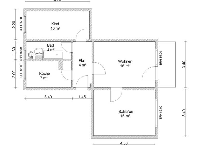 Wohnung zur Miete 390 € 3 Zimmer 60 m²<br/>Wohnfläche 3.<br/>Geschoss 16.06.2025<br/>Verfügbarkeit Wostokweg 58 Eckersbach Zwickau 08066