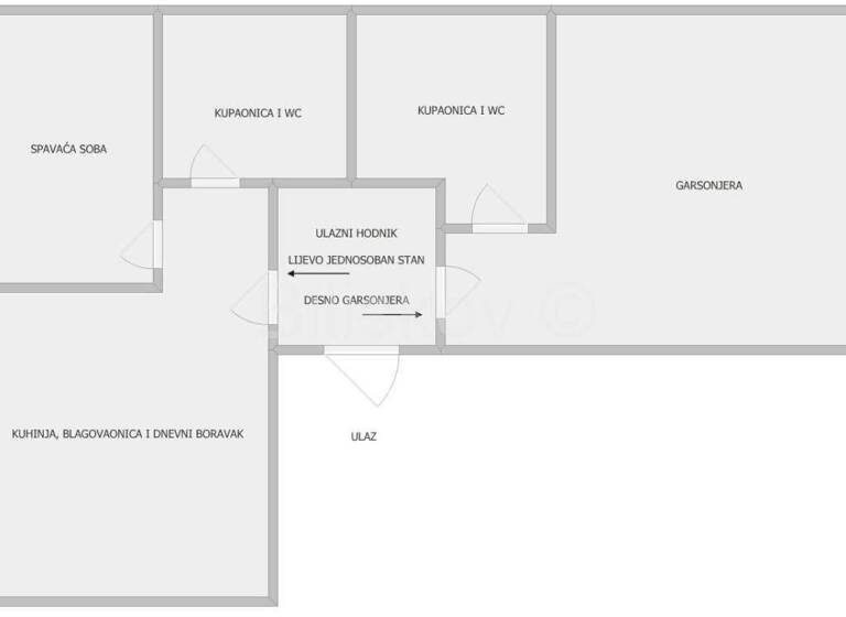 Wohnung zum Kauf 224.000 € 2 Zimmer 56 m² Utrina - Travno - Sopot