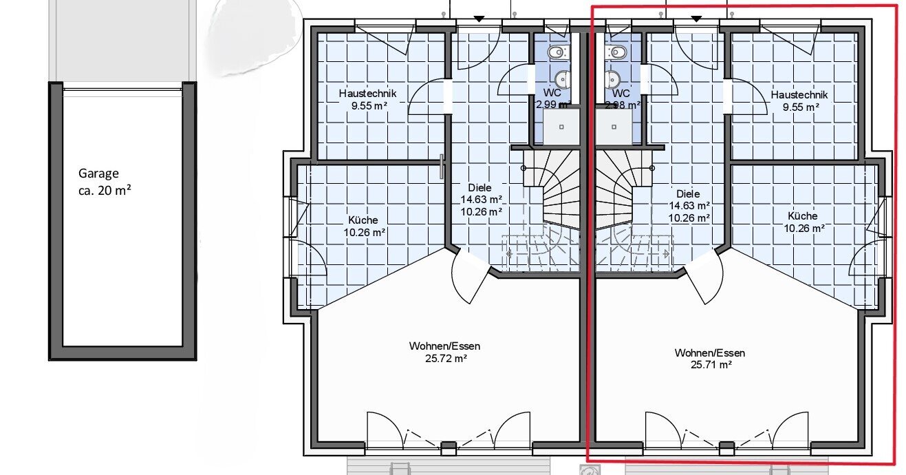 Doppelhaushälfte zum Kauf provisionsfrei 695.000 € 4 Zimmer 109 m²<br/>Wohnfläche 524 m²<br/>Grundstück Am Hagen Ahrensburg 22926