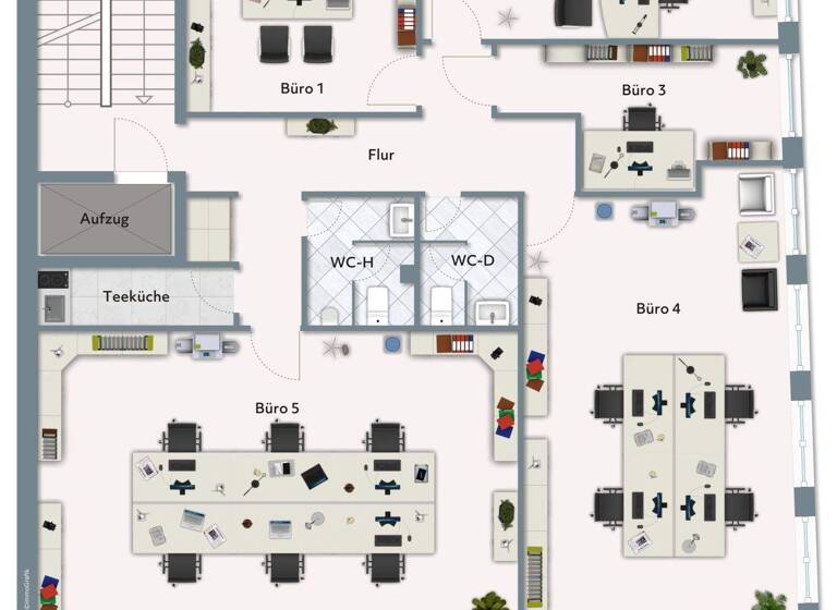 Büro zur Miete 2.000 € 167 m² Bürofläche Altona-Altstadt Hamburg 22767