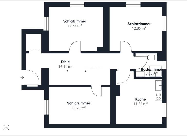 Wohnung zum Kauf 285.000 € 3 Zimmer 67,1 m² Lohbrügge Hamburg 21033