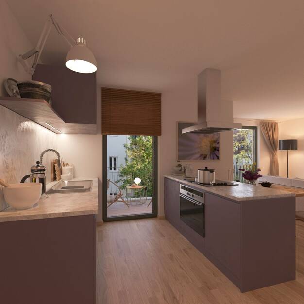Wohnung zur Miete - Erstbezug 857 € 2 Zimmer 63,5 m² 4. Geschoss frei ab 01.12.2025 Südliche Innenstadt Halle (Saale) 06110